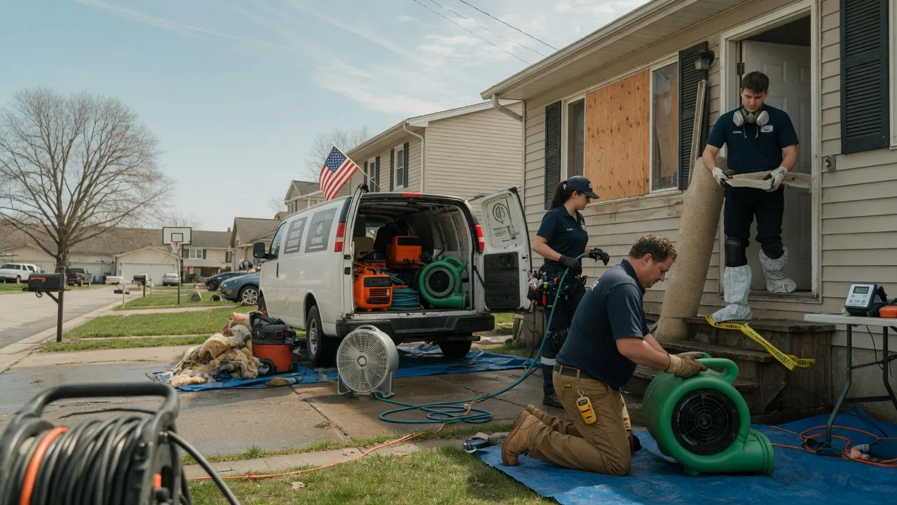 Water Damage Restoration in New Century, KS near me